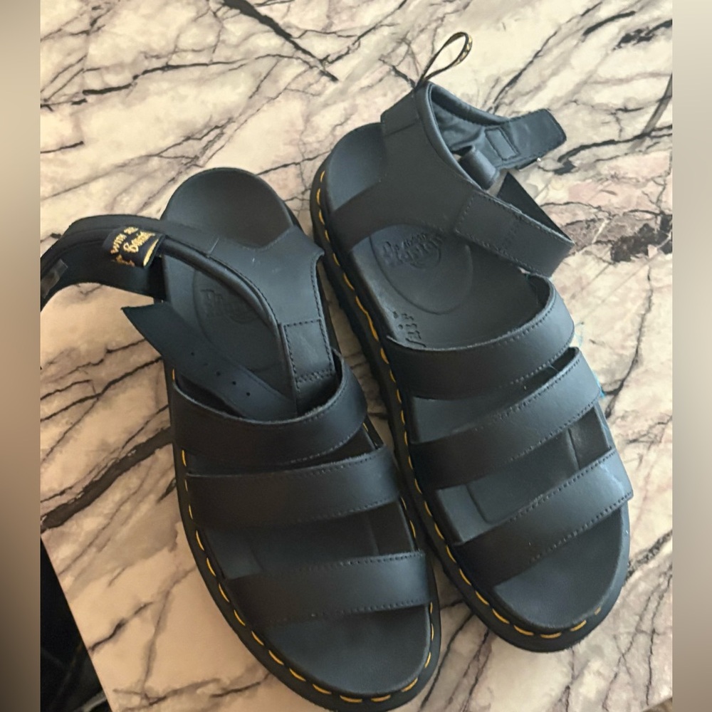 Dr. Martens black blaire flatform sandals